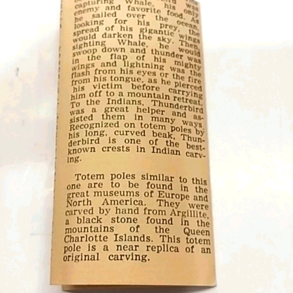 Vtg Boma carved Totem Pole with box and insert - Picture 11 of 16